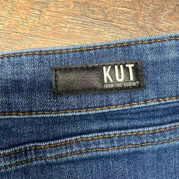 *SOLD* Kut From The Kloth “Connie” High-Low Denim Jean Skirt Size 14 - Picture 7 of 7